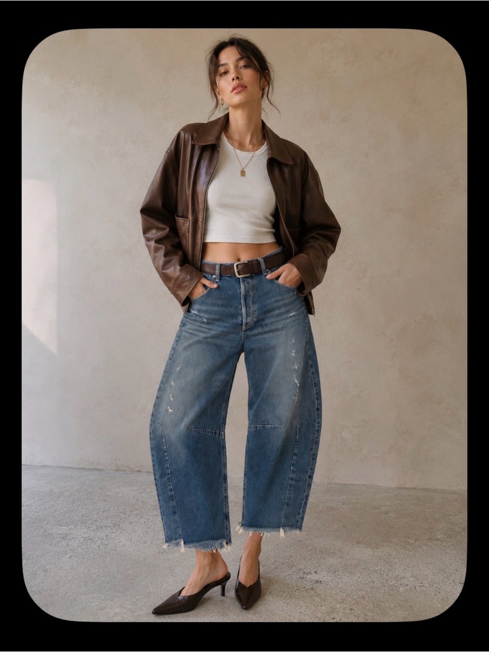 Citizens Of Humanity Distressed Horseshoe Denim Jeans Magnolia Wash 30 - Picture 9 of 9